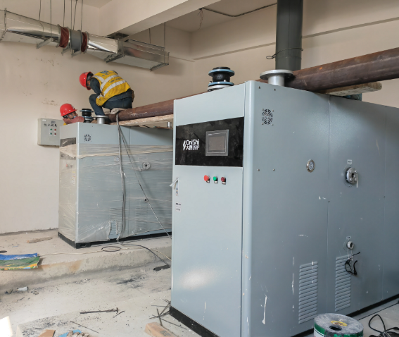 河北省邢台市体育馆2台大西热能-超低氮1163kw真空冷凝热水锅炉机组